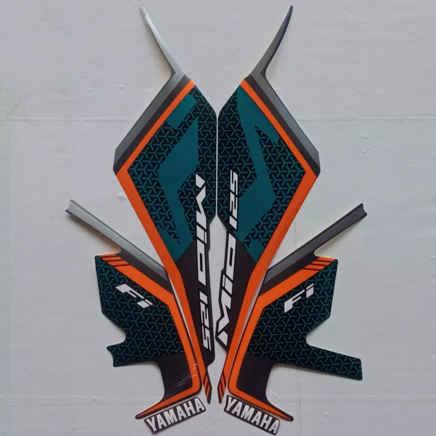 stiker striping yamaha mio m3 125 2020 2021 abu oren lis body standar original