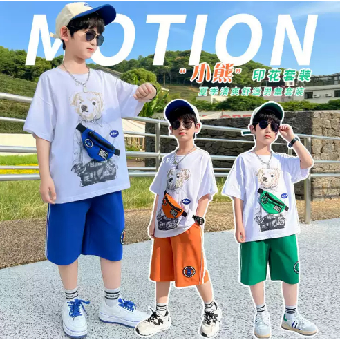 Setelan Baju Anak Cowok Comfy Ollie | Set baju jalan-jalan anak premium quality