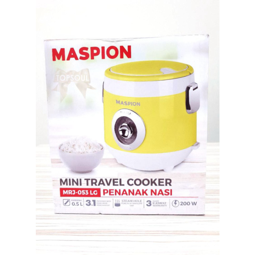 Jual [HIJAU] Mini Travel Cooker Maspion MRJ053 / Rice Cooker Kecil MRJ-053 Limited