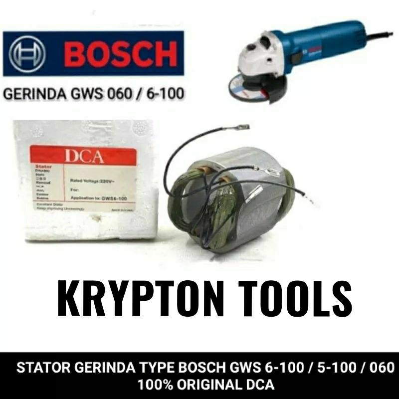 DCA STRATOR / BANTALAN GERINDA FOR BOSCH TYPE GWS 6-100 / 5-100 / 060 MERK DCA HIGH QUALITY