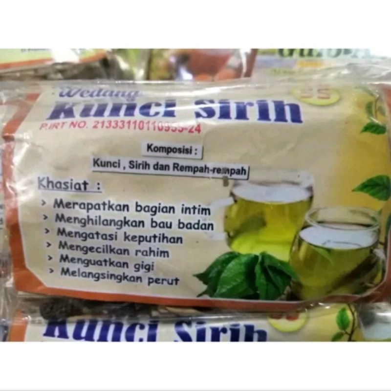 

Wedang Racik Kunci Sirih Untuk Keputihan 1 bungkus Ramuan Herbal rempah Solo Organik Alami Halal Pilihan Sehat