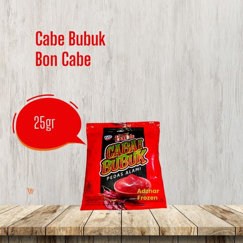 Cabe Bubuk Bon Cabe 25g / bubuk cabe Pedas alami