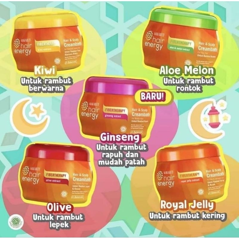 MAKARIZO HAIR ENERGY FIBERTHERAPY CREAMBATH 500 gr/ MAKARIZO CREAMBATH