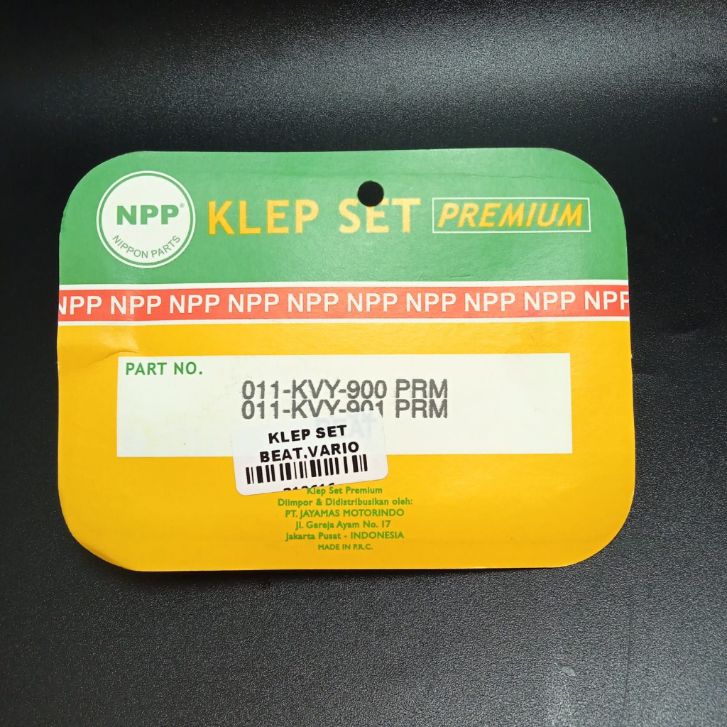 KLEP MOTOR BEAT,VARIO,BLADE,REVO-110 SET MERK NPP