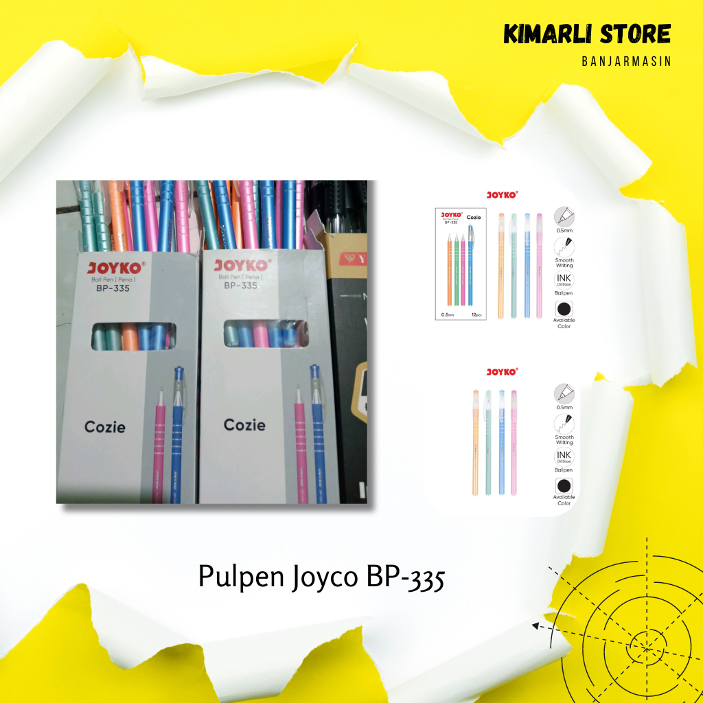 

KS351 // Pulpen JOYKO BP-335/Ball pen/pen hitam/pena || Kimarli.Store