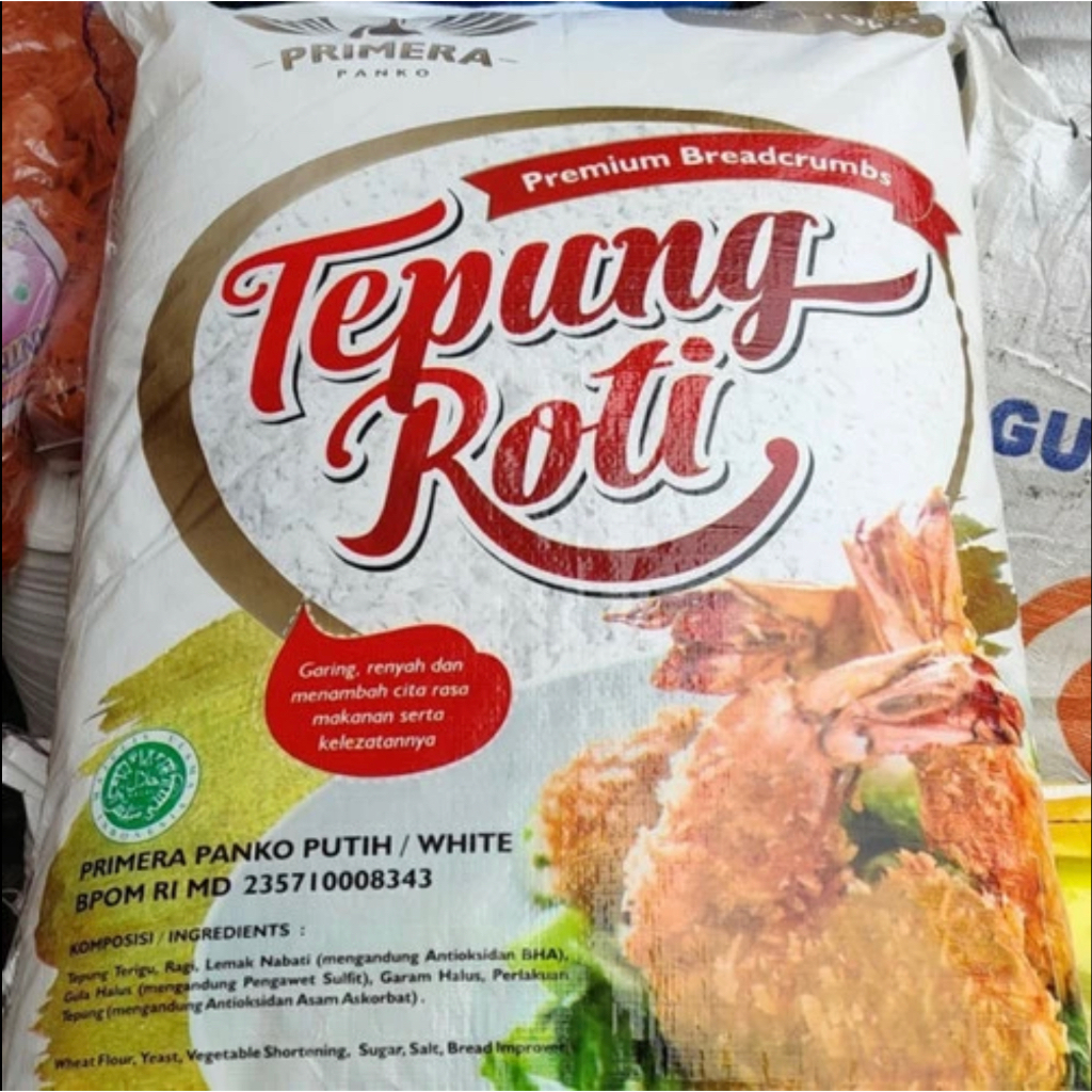 

PRIMERA Panko Tepung roti 10 kg Putih / Mix khusus INSTANT / SAMEDAY