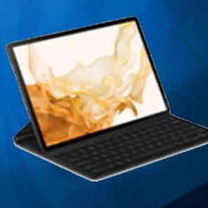 (Resmi) Book Cover Slim Keyboard Samsung Galaxy Tab S8 Plus & Tab S8