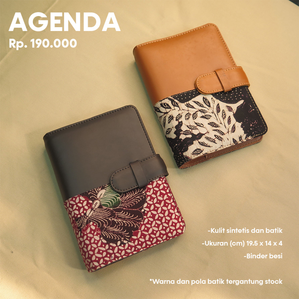 

Agenda Kulit Batik Cover Binder Kulit Batik