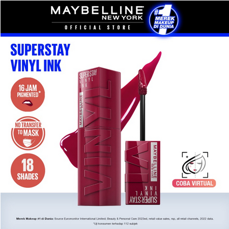Maybelline Vinyl Ink | Maybelline Lip Tint Viral Tahan Lama 24Jam | Maybelline Lip Cream Tahan Lama