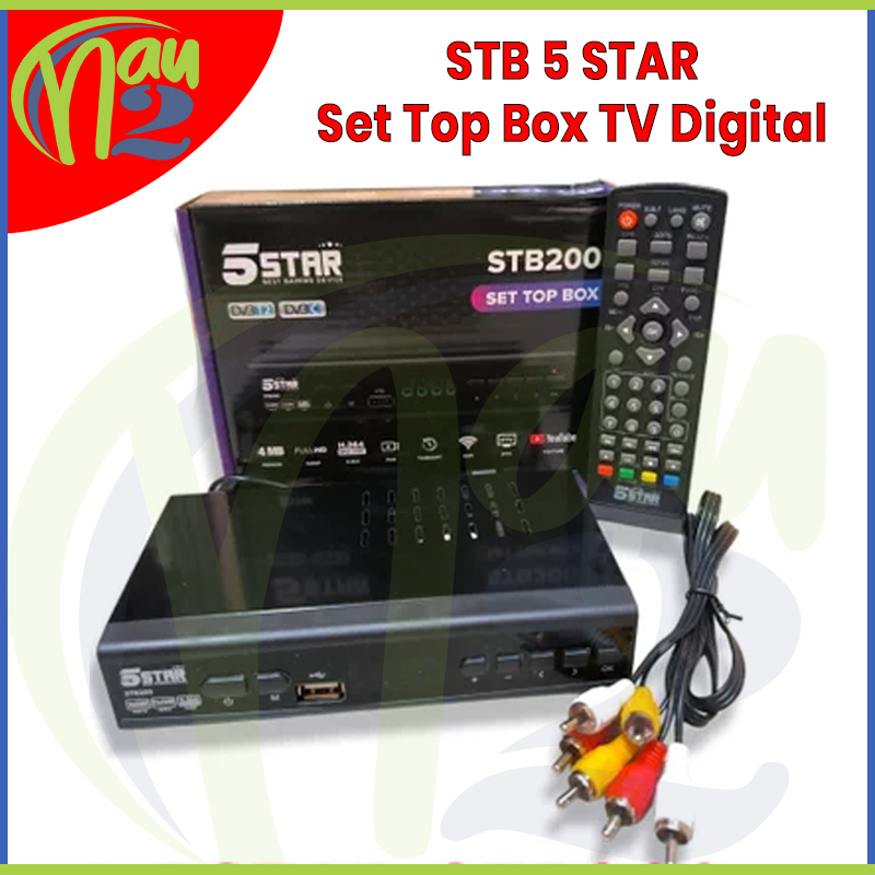 STB 5STAR SET TOP BOX TV DIGITAL 5 STAR - PENERIMA SIARAN TV DIGITAL