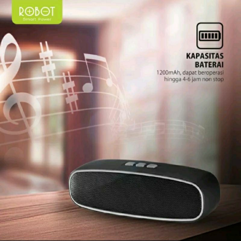 Speaker Bluetooth  Robot RB210 Portable Wireless Super Bass Mini Stereo Original