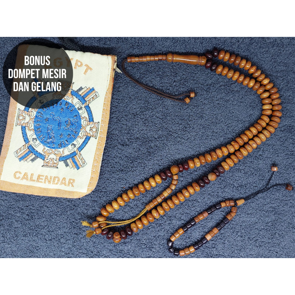 TASBIH KOKA TASBIH KAYU KAOKAH TASBIH KOKKA TASBIH KAYU KOKAH SIZE 9 MM 100 BUTIR ORIGINAL IMPORT ME