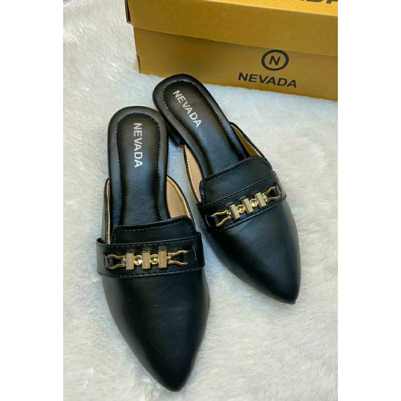 Sandal Bustong Nevada/sandal murah wanita/sandal heels wanita/sandal hak 3cm/bustong nevada