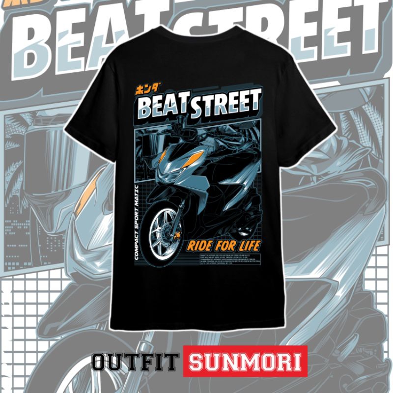 KAOS BEAT STREET DELUXE PSKNBEAT PSKNMTC PROPER MODIFIKASI RACING SUNMORI