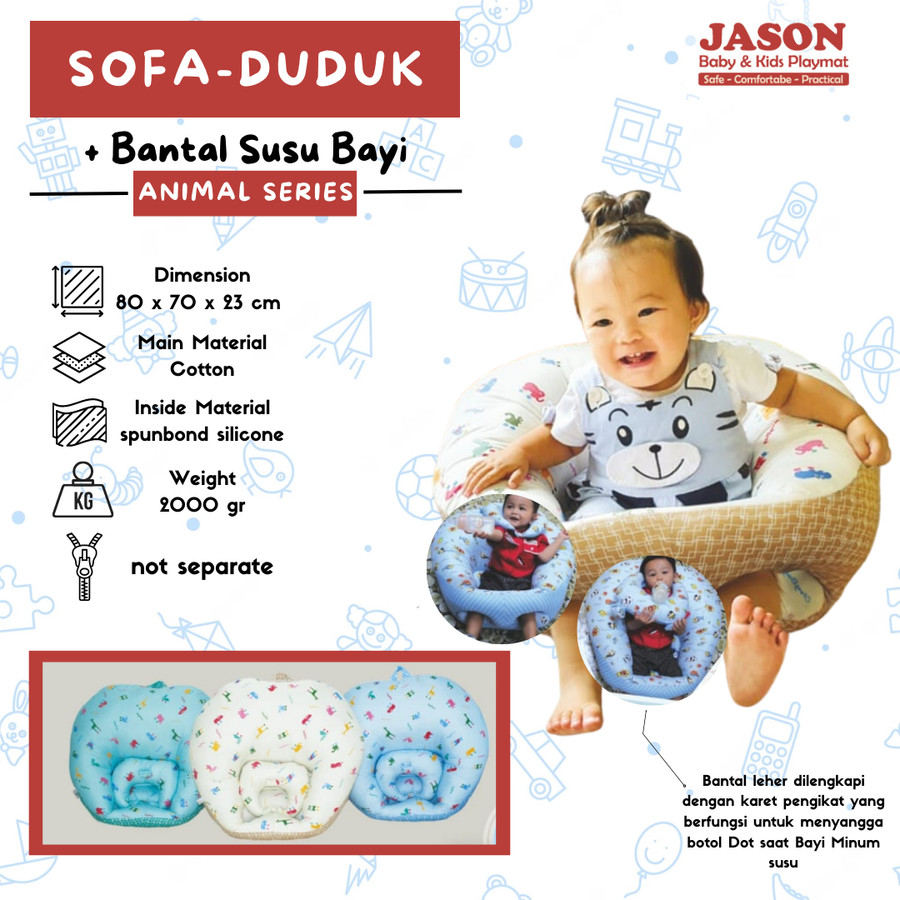 SOFA DUDUK BAYI + BANTAL SUSU / SOFA BAYI MULTIFUNGSI