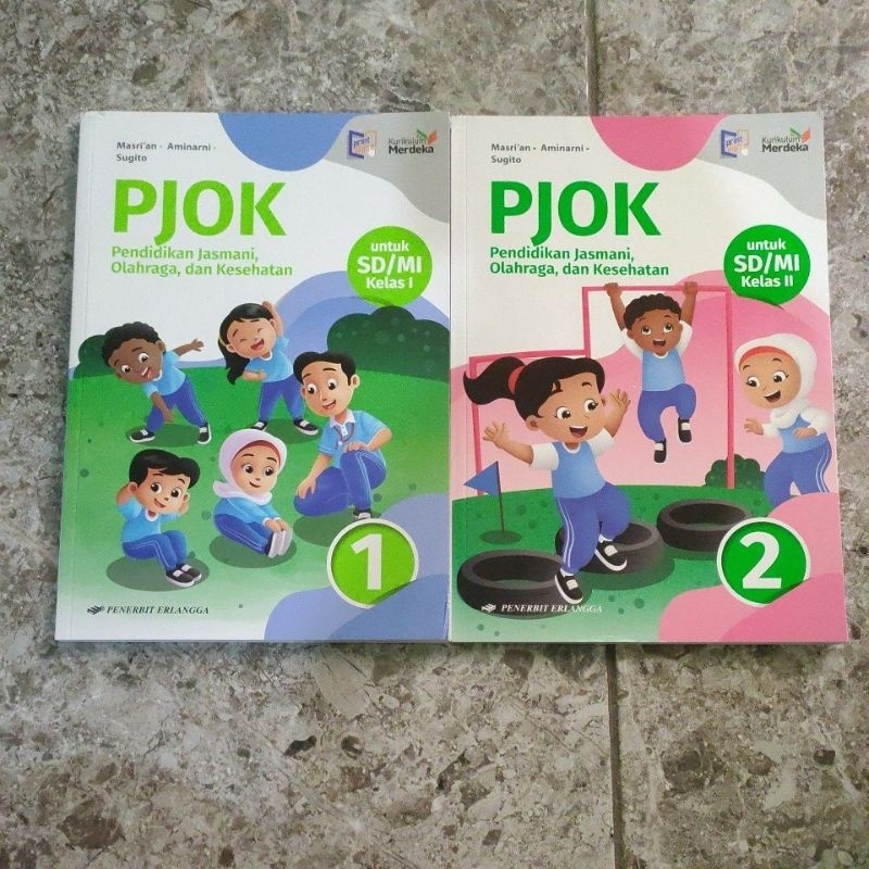 PJOK KELAS 1 SD ERLANGGA, PJOK KELAS 2 ERLANGGA, PJOK KELAS 5 KURIKULUM MERDEKA