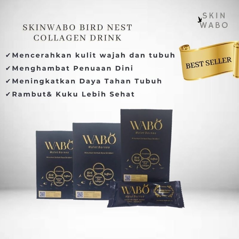 

SKINWABO COLLAGEN DRINK || Walet Borneo || Whitening Booster Pemutih