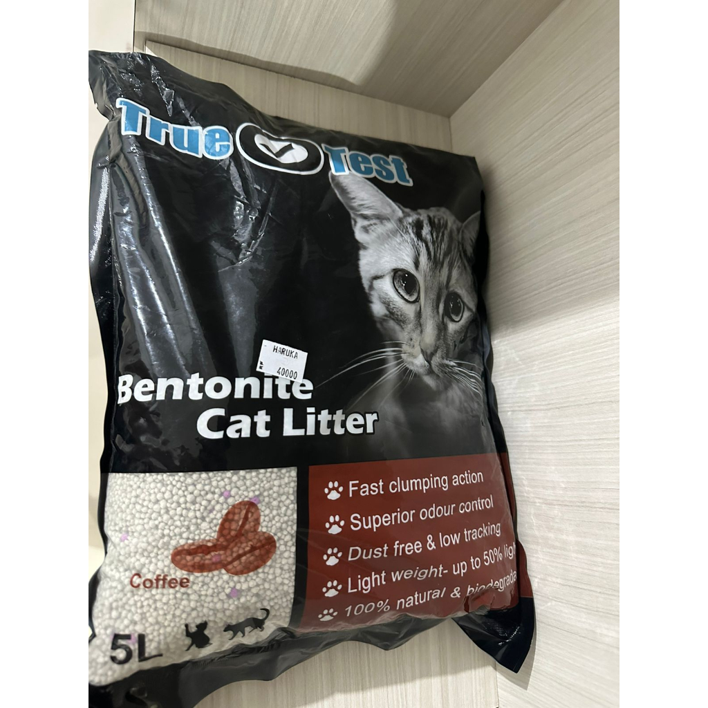 Pasir kucing true test 5L aroma coffee kopi wangi higienis