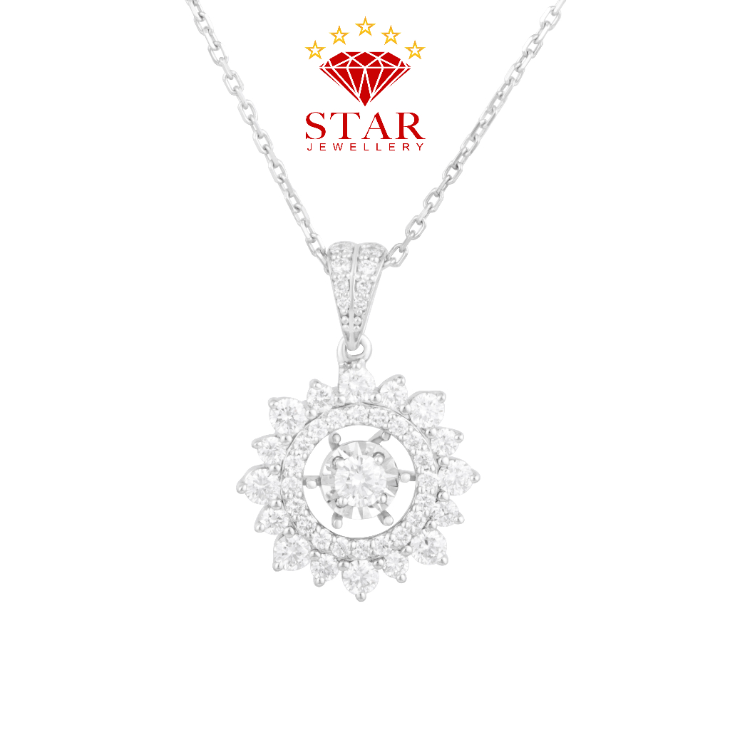 Kalung Berlian Bunga Koye Berlian LPNK1342895 - Star Jewellery