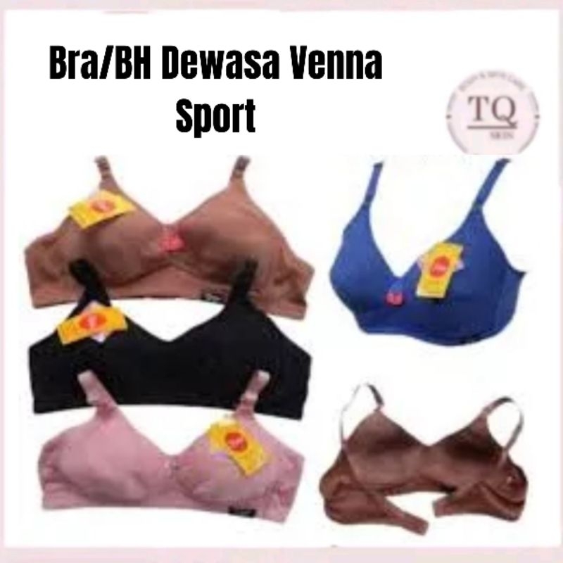 (1 lusin) Bh / Bra tanpa busa 1 lusin Remaja Dewasa sport Venna