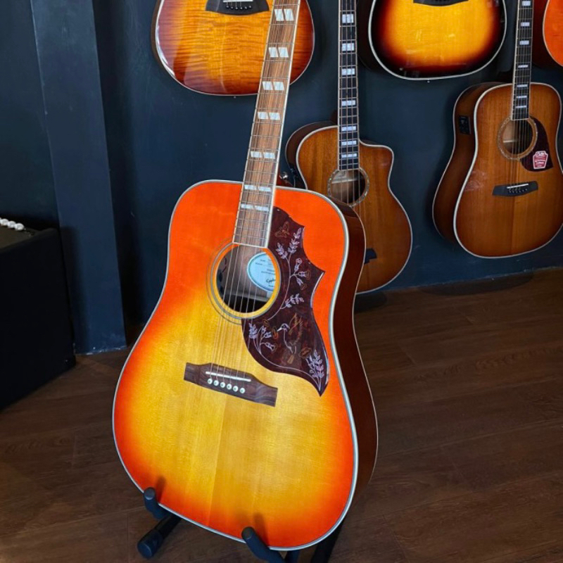 Gitar Akustik Epiphone Hummingbird pro cherryburst