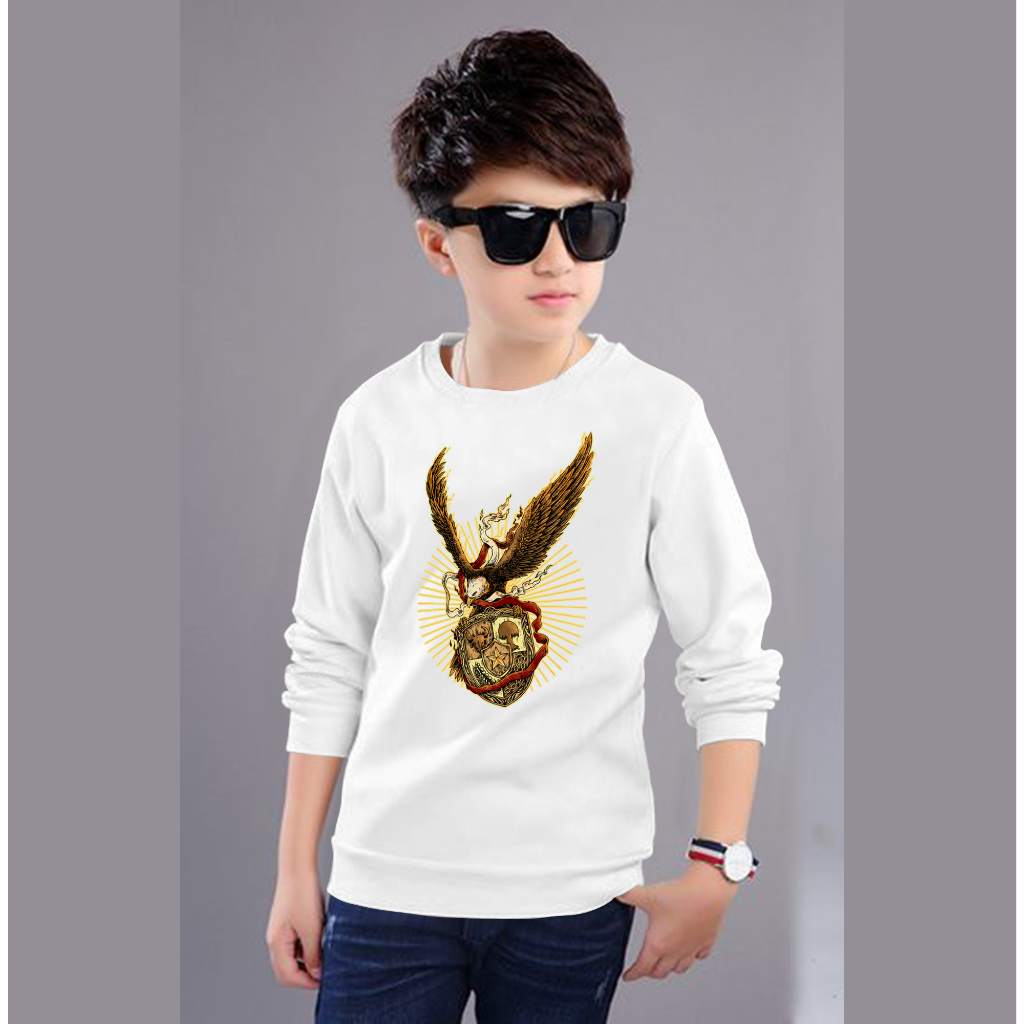 Kaos Anak Garuda Cahaya lengan panjang / sweater anak 17 agustus