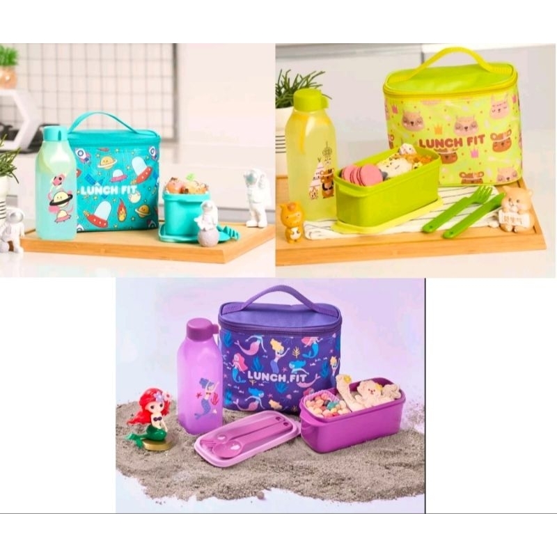 Paket Hemat Bekal Makan Anak Tempat Makan Dan Tas 1 Set 4 Pcs