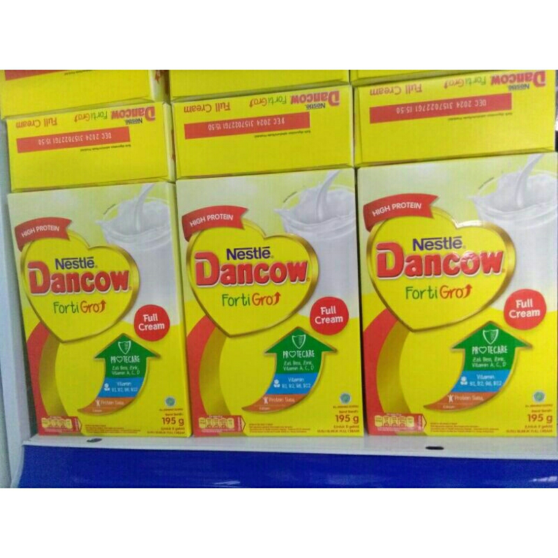 

SUSU DANCOW FORTIGRO FULL CREAM 195G