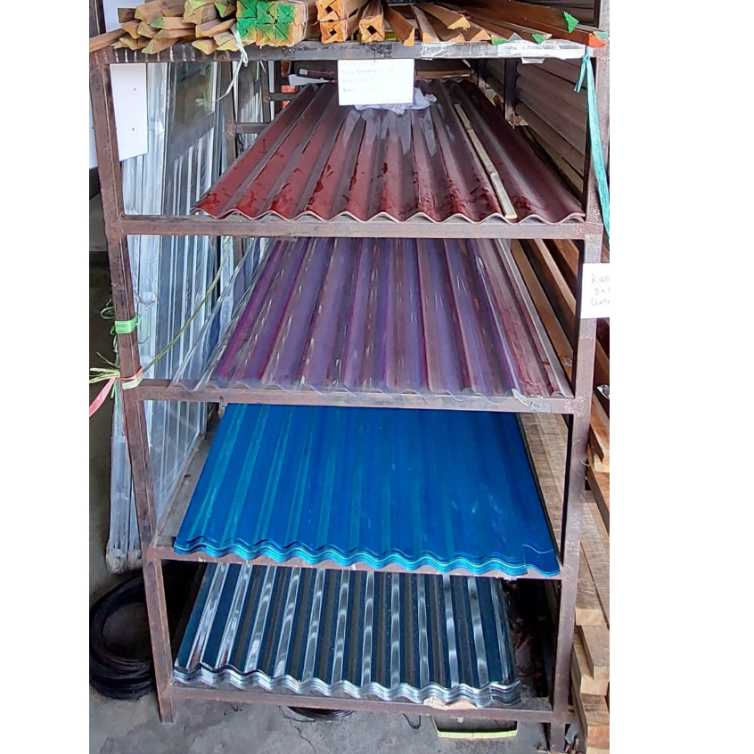 Seng Gelombang Silver Seng Gelombang Biru Seng Gelombang Merah Ready Manado