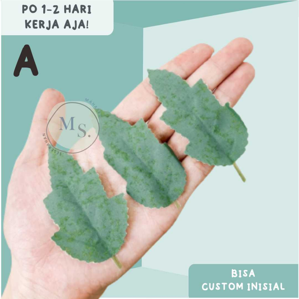 HELAI DAUN HIASAN BUNGA VARIASI BAHAN MAHAR  Mahar Rustik / Mahar Anggrek / Mahar Rustic Transparan 