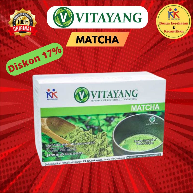 

Vitayang Matcha Teh Hijau Minuman Berklorofil Alami Untuk Kesehatan Tubuh Original KK Indonesia