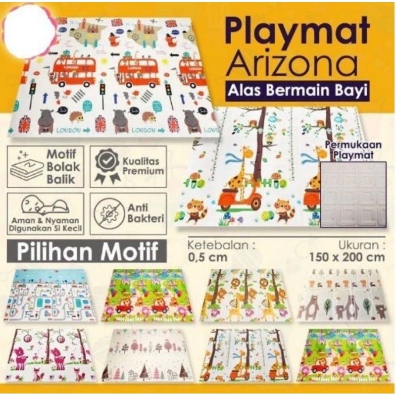 Karpet lipat anak playmate tikar lipat foam 150x200x0,6cm