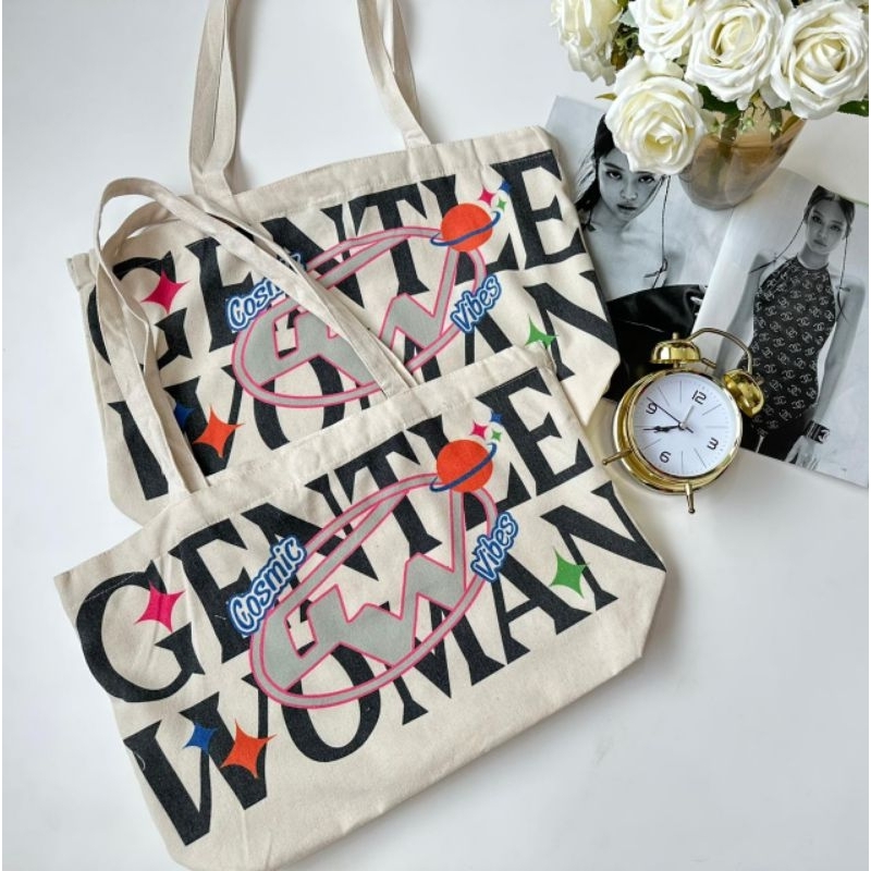 Gentle w*man logo tote bag