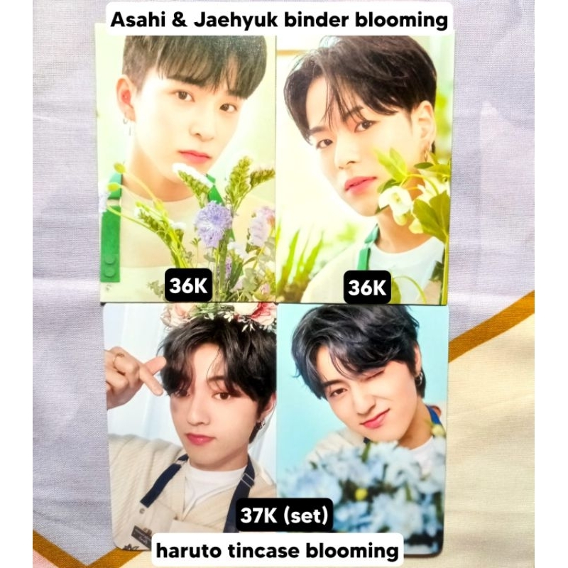 (ready stock) photocard official asahi jaehyuk treasure binder blooming tincase jakmer apw tworld