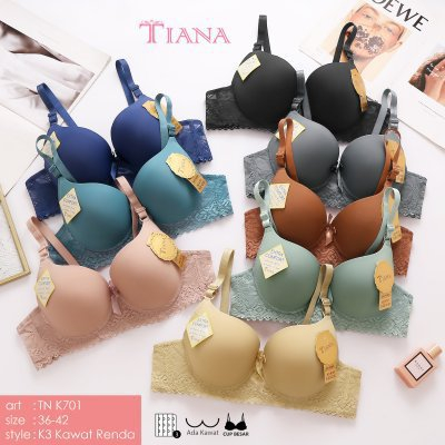 Tiana /Bra Bh Kawat Jumbo / BH Push Up Busa Tipis / Bra Renda /  Tiana 806