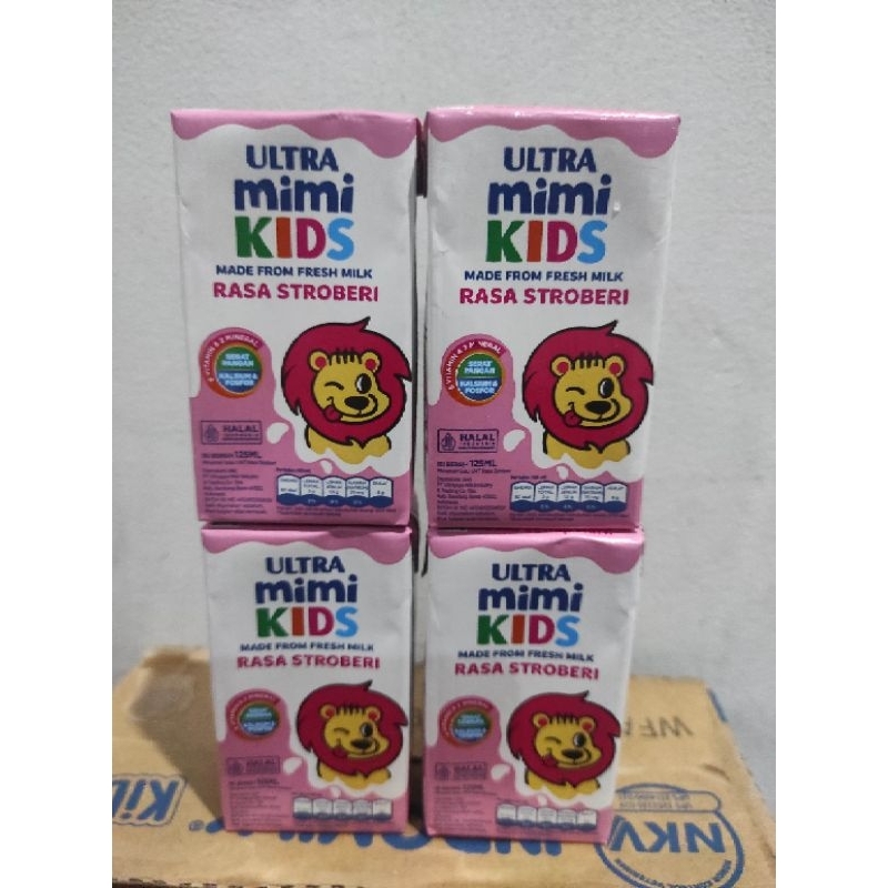 

Susu Ultra Mimi Kids Rasa Stroberi 125 ml (isi 8 pcs)