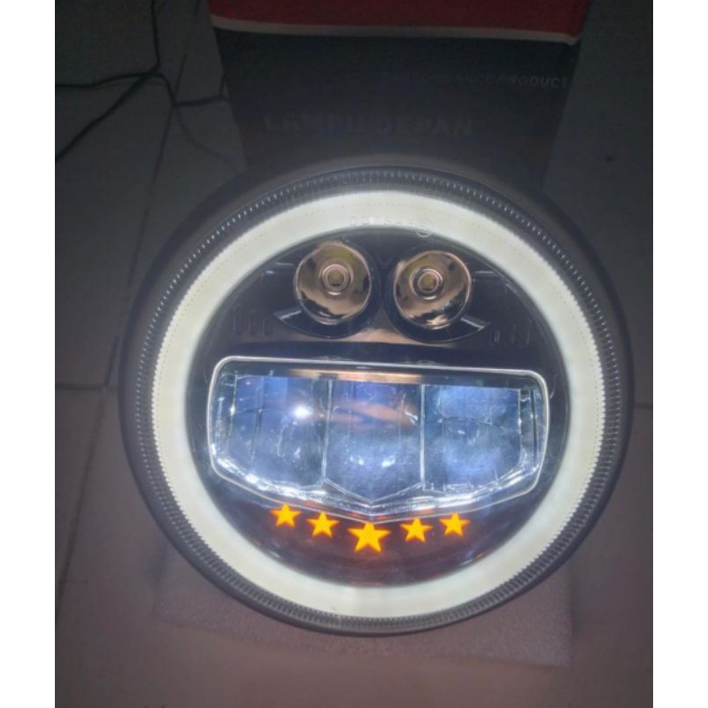 Daymaker bulat 7inch senja ninja Megapro tiger