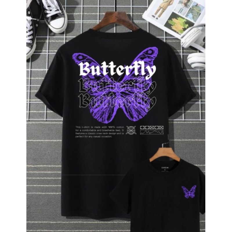 KAOS PRIA DISTRO / KAOS DISTRO COWOK / NATIVE8 - BUTTERFLY
