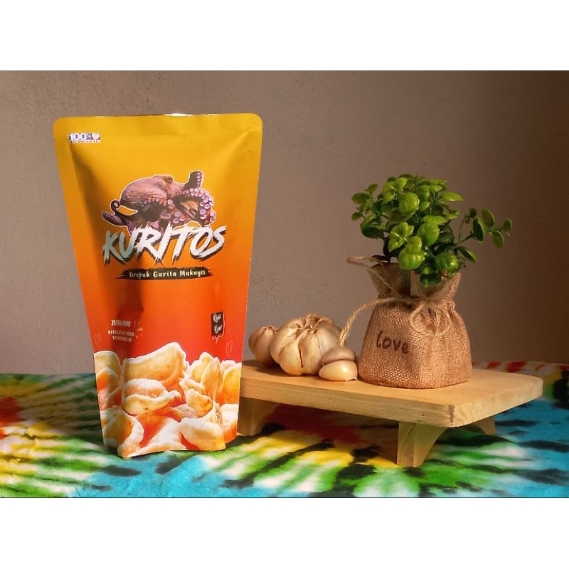 

Kerupuk Gurita Maknyos (Kuritos) 80gram Rasa Jagung Manis
