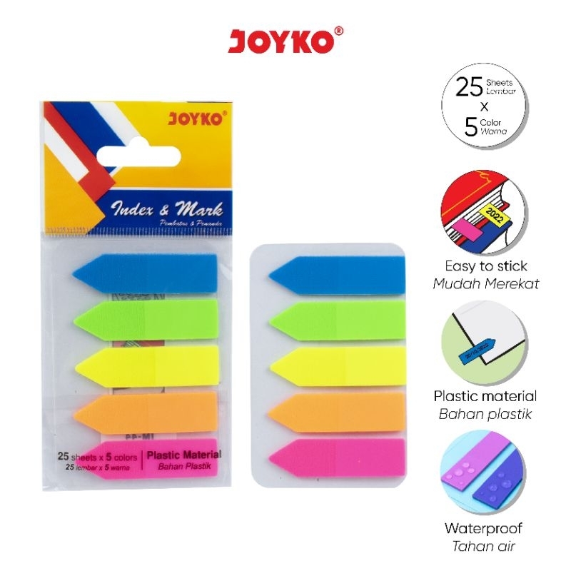 

Sticky Notes/Index Mark/Pembatas Plastik/JOYKO IM-44