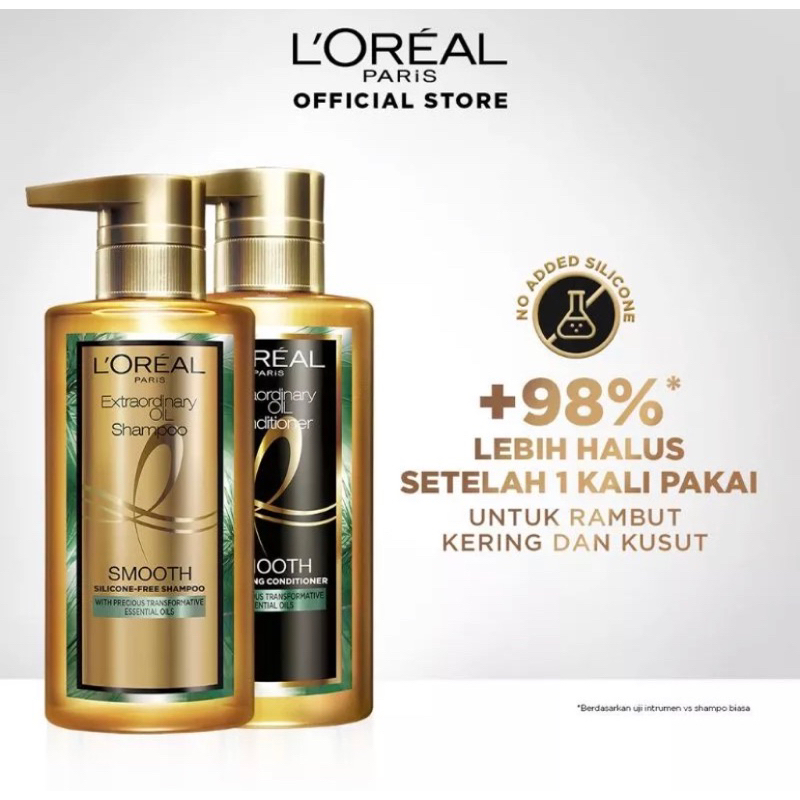 Loreal Paris Extraordinary Oil Sublime Smooth Silicone Free Premium Shampoo