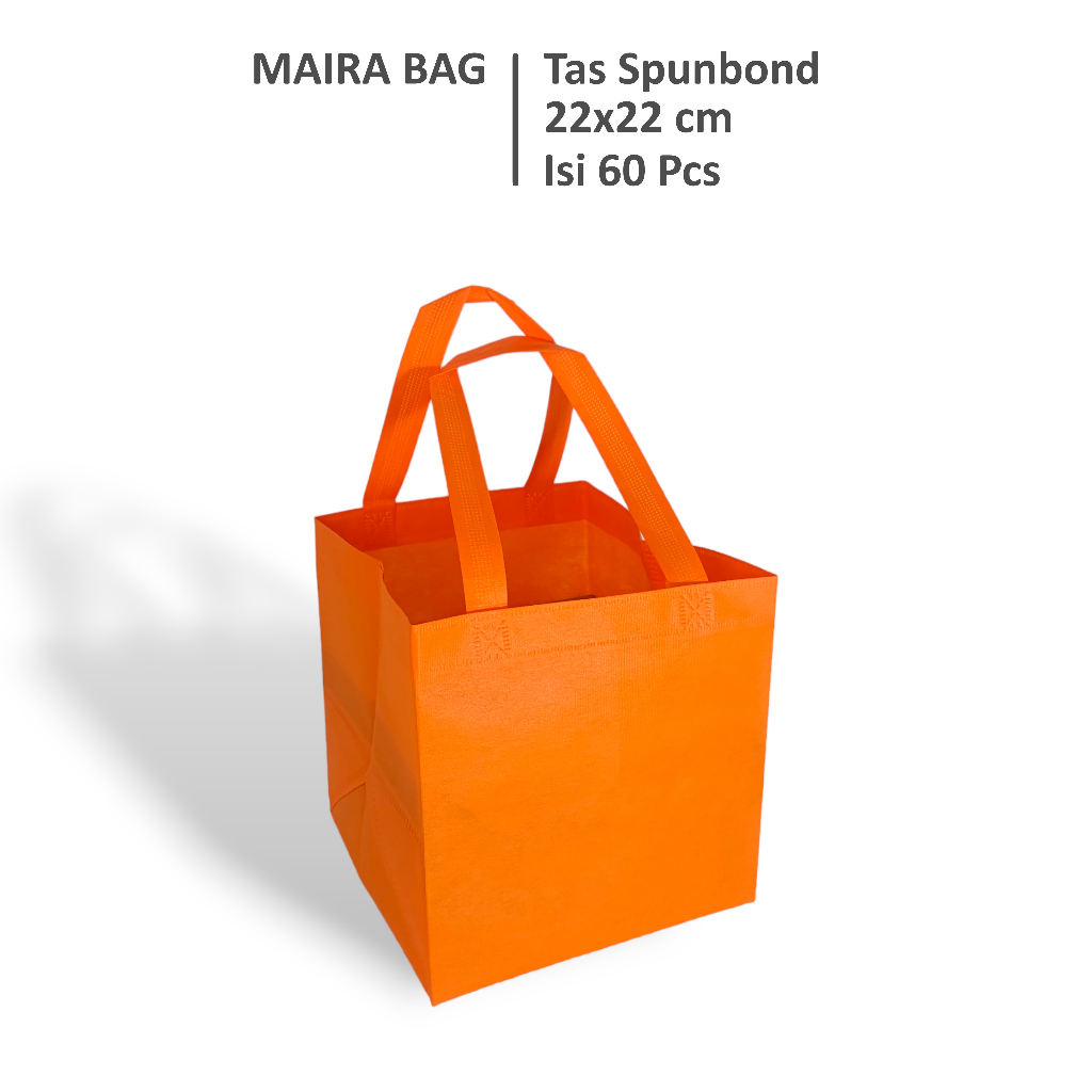 

(60 Pcs) Tas Hajatan 22x22 cm / Tas Box Nasi / Tas Spunbond