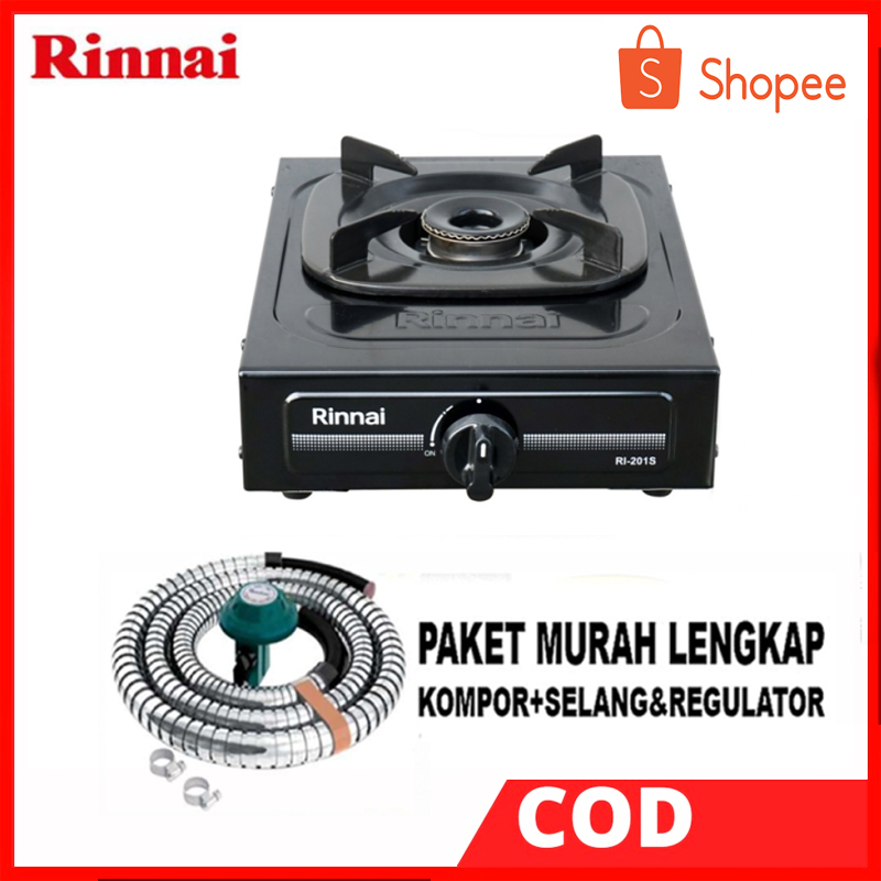 KOMPOR GAS RINNAI 1 TUNGKU RI 201 S / KOMPOR RINNAI 1 TUNGKU / KOMPOR RINAI 1 TUNGKU / KOMPOR 1 TUNG