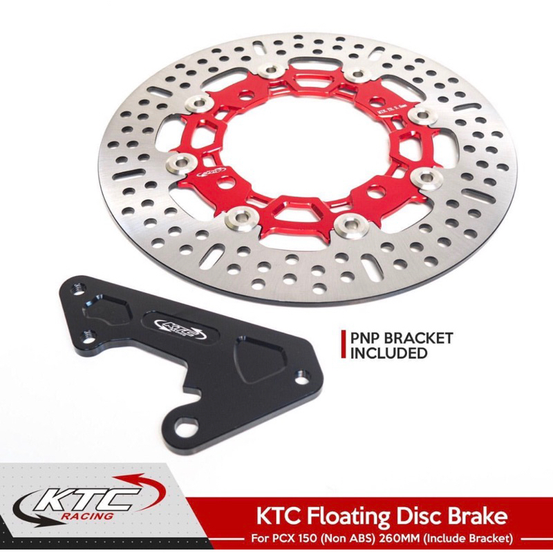 Piringan Cakram Depan KTC RACING 260MM PCX150 PCX160 DiscBrake PCX 150 PCX 160 DiskBrake Disc Disk Brake CNC 260 MM