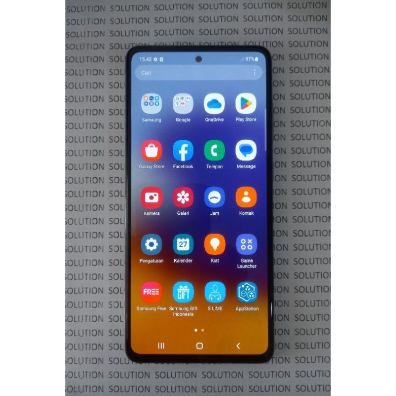 Lcd Samsung A72 Original Copotan + Frame (NORMAL) (SILVER)