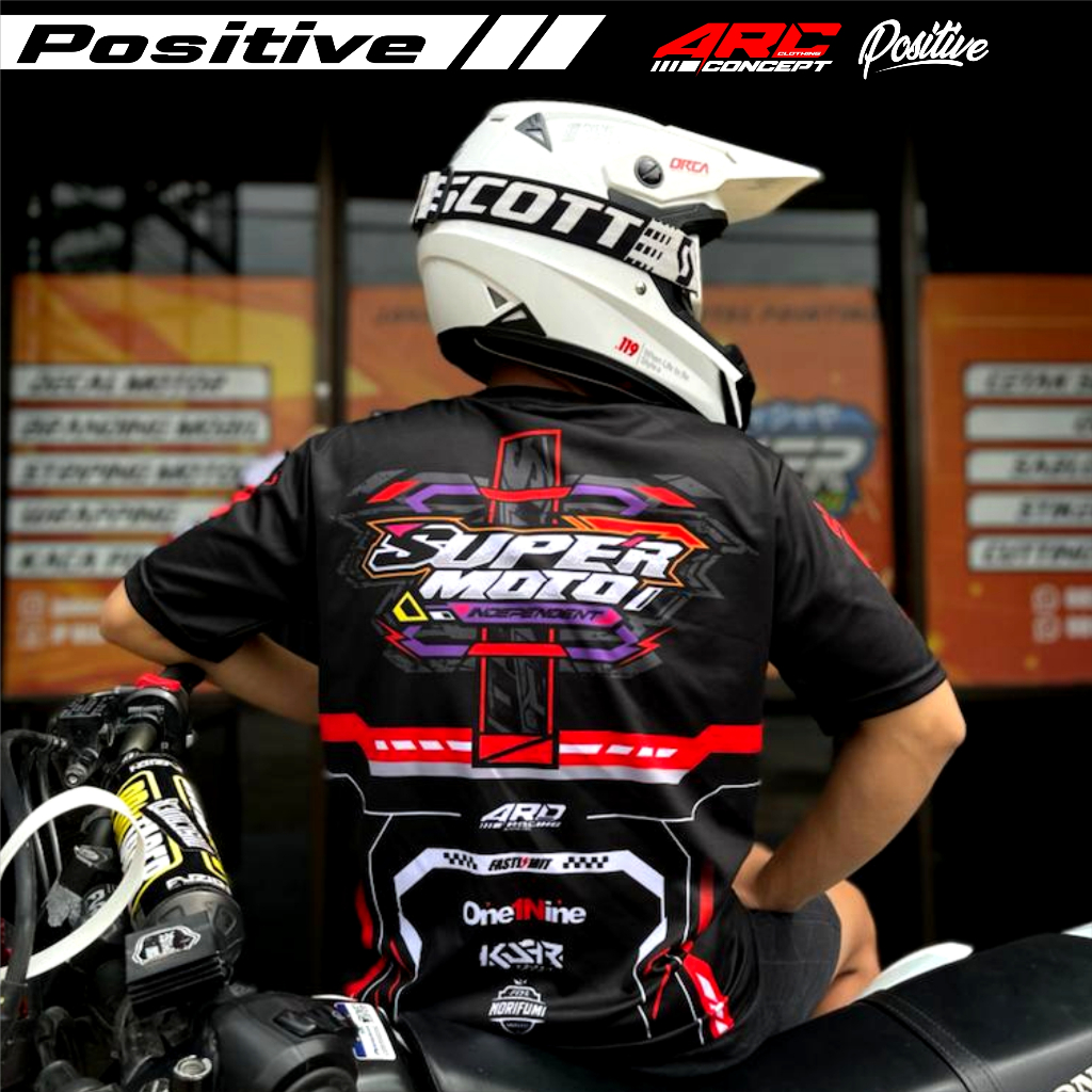 SJP Kaos Jersey Supermoto KLX CRF DTRACKER WR 155 - Baju Distro Kaos Racing Supermoto Tshirt Otomoti