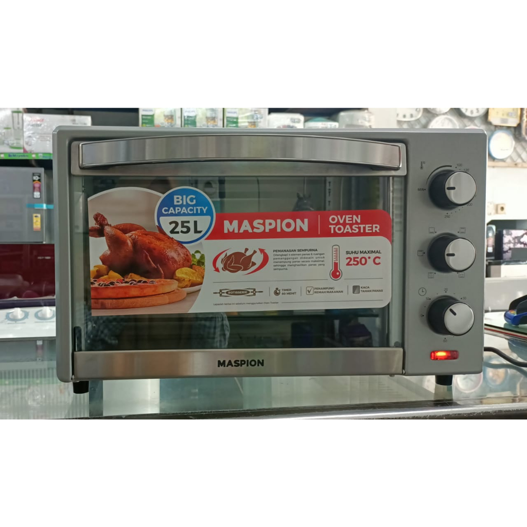 OVEN LISTRIK MASPION MOT-2502/OVEN MASPION/OVEN LISTRIK / ALAT PEMANGGANG / OVEN MURAH / OVEN JOMBAN