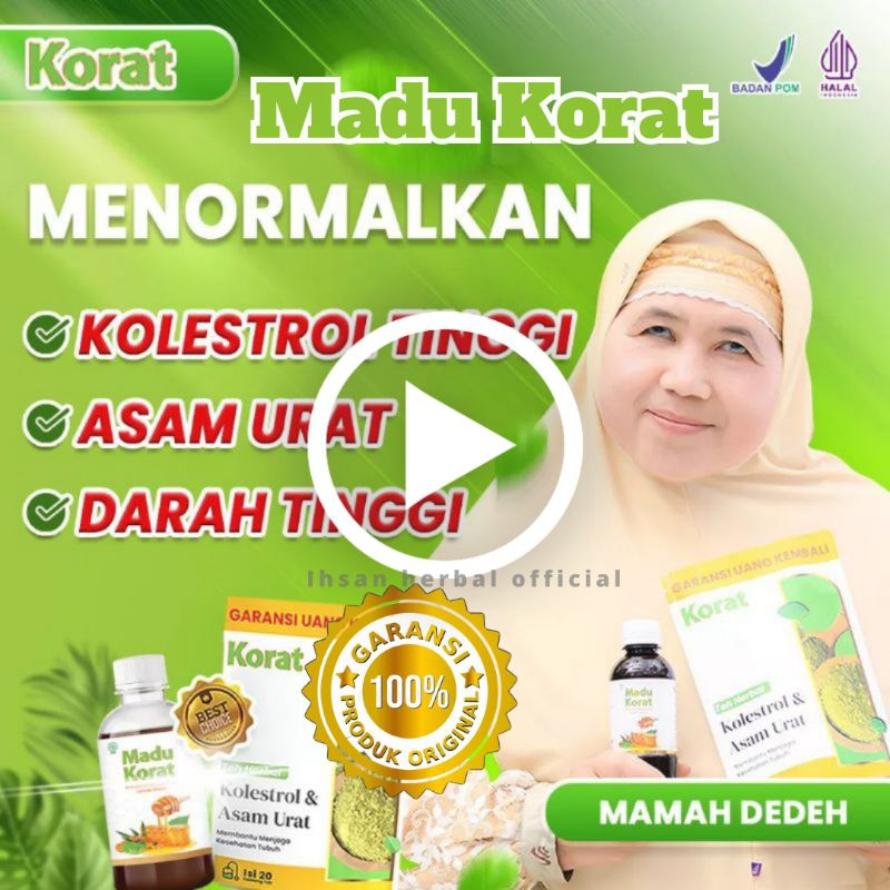 𝗞𝗼𝗿𝗮𝘁 - 𝗠𝗮𝗱𝘂 𝗞𝗼𝗿𝗮𝘁 𝟯 𝗕𝗼𝘁𝗼𝗹 Madu Korat Asli Madu Herbal Kolesterol Dan Asam Urat Madu Korat official 