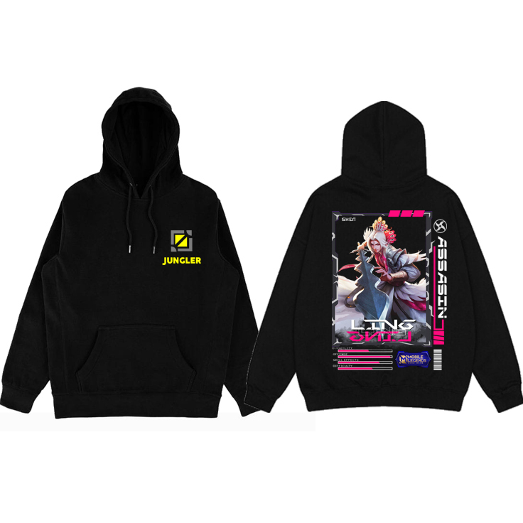 Sweater Hoodie Mobile Legend Anak Dan Dewasa Hero Ling Assassin Skin Collector Skin Epic Skin Terbar