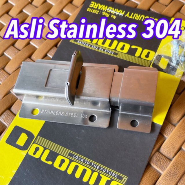 Promo PROMO Grendel Pintu Stainless Sus 304 Sangat Tebal/ door bolt pintu jendela stainless sus 304 